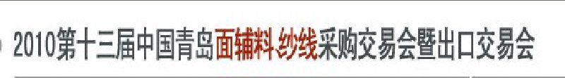 2010第十三屆中國(guó)青島國(guó)際面輔料、紗線采購(gòu)交易會(huì)暨出口交易會(huì)